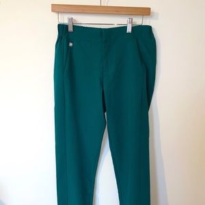 Figs hunter green trouser scrubs
